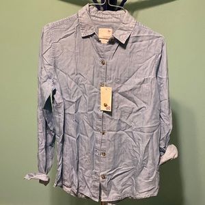 NWT So Brand Small Favorite Shirt Chambray Color